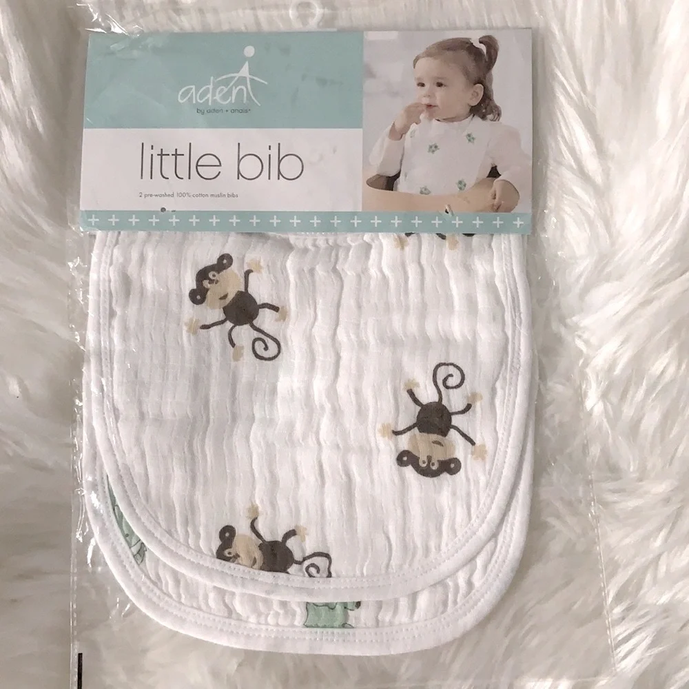 Aden + Anais Silky Little Bibs, 2 Pack